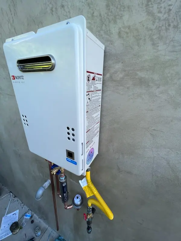 Tankless water heater installation for Highlands of McKamy homes